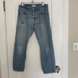 Redone denim jeans
